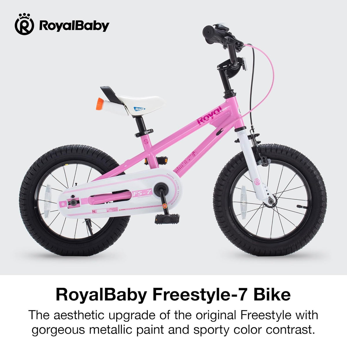 RoyalBaby BMX Freestyle Pink Color 12 14 16 Inch Sport Kids Bike Train Little Cycles
