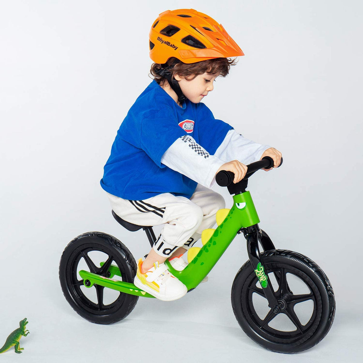Royalbaby Dinosaur Magnesium No Pedal Walking Balance Bike 12 Inch