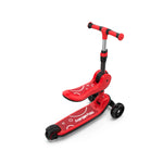 Royalbaby Kids Scooter Boys Girls Ride On Toy Push Brake Adjustable Seat 3 Wheel Red Colour