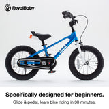 RoyalBaby EZ Kids Bike, 12 - 14 Inch Balance Pedal Convertable Bicycle, Pink | 2-in-1 Switchable, Safer &amp; Easy for Beginners Learn Balancing to Biking, 3-5 Years