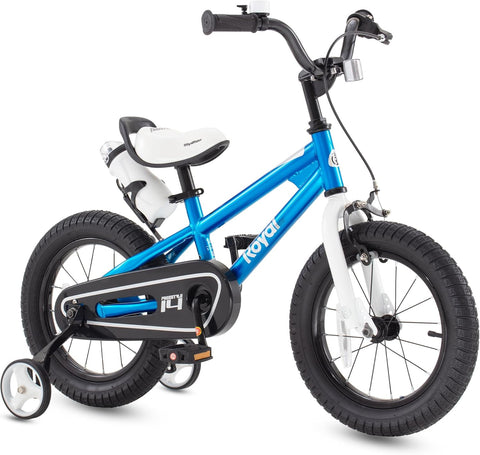 RoyalBaby BMX Freestyle 8th Blue Color 12 14 16 18 Inch Sport Kids Bike Training Wheel or Kickstand Bicycle Boys Girls