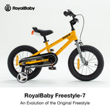 RoyalBaby BMX Freestyle 7 Yellow Color 12 14 16 Inch Sport Kids Bike Training Wheel Bicycle Boys Girls