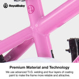 RoyalBaby BMX Freestyle 7th Pink 12 14 16 Inch Sport Kids Bike Training Wheel Bicycle Boys Girls