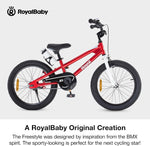 RoyalBaby BMX Freestyle 8th Red Color 12 14 16 18 Inch Sport Kids Bike Training Wheel or Kickstand Bicycle Boys Girls