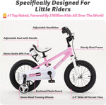 RoyalBaby BMX Freestyle 8th Pink Color 12 14 16 18 Inch Sport Kids Bike Training Wheel or Kickstand Bicycle Boys Girls
