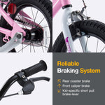 RoyalBaby BMX Freestyle 8th Pink Color 12 14 16 18 Inch Sport Kids Bike Training Wheel or Kickstand Bicycle Boys Girls