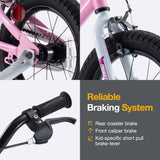 RoyalBaby BMX Freestyle 8th Pink Color 12 14 16 18 Inch Sport Kids Bike Training Wheel or Kickstand Bicycle Boys Girls