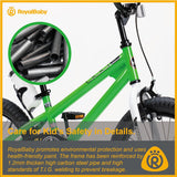 RoyalBaby BMX Freestyle 8th Green Color 12 14 16 18 Inch Sport Kids Bike Training Wheel or Kickstand Bicycle Boys Girls