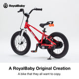 RoyalBaby EZ Kids Bike, 12 - 14 Inch Balance Pedal Convertable Bicycle, Pink | 2-in-1 Switchable, Safer &amp; Easy for Beginners Learn Balancing to Biking, 3-5 Years