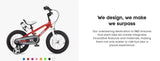 RoyalBaby BMX Freestyle 8th Red Color 12 14 16 18 Inch Sport Kids Bike Training Wheel or Kickstand Bicycle Boys Girls