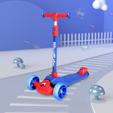 Royalbaby Foldable Adjustable Flasing Wheels Kids Kick Scooter Blue Red Color