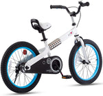 Royalbaby Buttons Kids Bike for Boys and Girls 12 14 16 18 inch, White Blue
