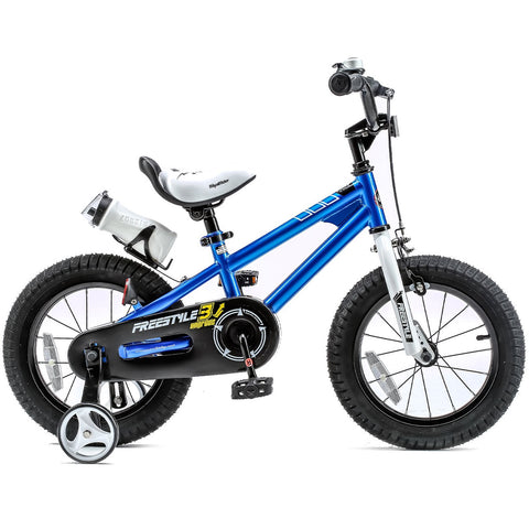 Royalbaby BMX Freestyle Pedal Brake Kids Bike for Boys and Girls 12 14 16 18 inch,Blue