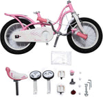 Royalbaby Swan Girls Bike 14 16 18 inch Pink and White color