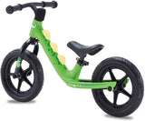 Royalbaby Dinosaur Magnesium No Pedal Walking Balance Bike 12 Inch, Green