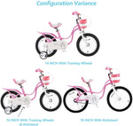 Royalbaby Swan Girls Bike 14 16 18 inch Pink and White color