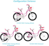 Royalbaby Swan Girls Bike 14 16 18 inch Pink and White color