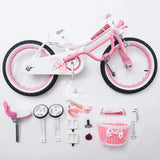 Royalbaby Jenny Princess Girls Kids Bike 12 14 16 18 20 Inch, Pink and White Color