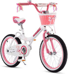 Royalbaby Jenny Princess Girls Kids Bike 12 14 16 18 20 Inch, Pink and White Color