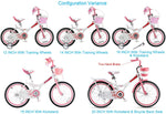 Royalbaby Jenny Princess Girls Kids Bike 12 14 16 18 20 Inch, Pink and White Color