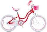 Royalbaby Stargirl Girls Kids Bike 12 14 16 18 Inch, Pink and White Color