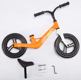 RoyalBaby Chipmunk Kids Balance Bike EVA Tire Kids Toddler Training Bicycle Orange