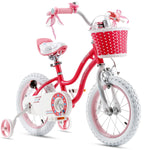Royalbaby Stargirl Girls Kids Bike 12 14 16 18 Inch, Pink and White Color