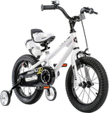 Royalbaby BMX Freestyle Pedal Brake Kids Bike for Boys and Girls 12 14 16 18 inch, White