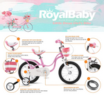 Royalbaby Swan Girls Bike 14 16 18 inch Pink and White color