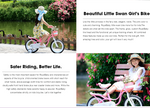 Royalbaby Swan Girls Bike 14 16 18 inch Pink and White color