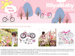 Royalbaby Jenny Princess Girls Kids Bike 12 14 16 18 20 Inch, Pink and White Color