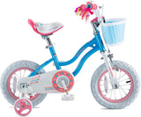 Royalbaby Stargirl Girls Kids Bike 12 14 16 18 Inch, Blue White Color