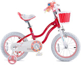 Royalbaby Stargirl Girls Kids Bike 12 14 16 18 Inch, Pink and White Color