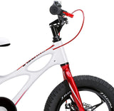 RoyalBaby Space Shuttle Magnesium Alloy Kids Bike for Boys and Girls 14 16 18 Inch, White